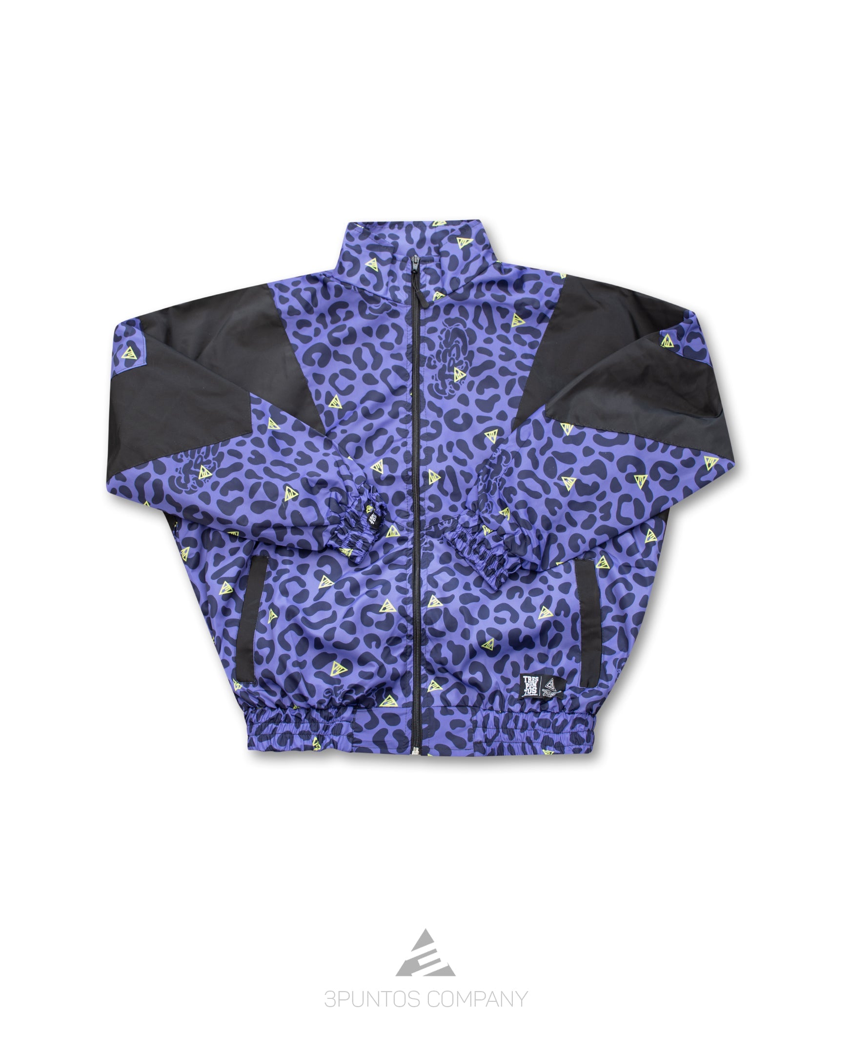 Chaqueta Crop Top Leopardo - Negro Mujer - 3PUNTOS