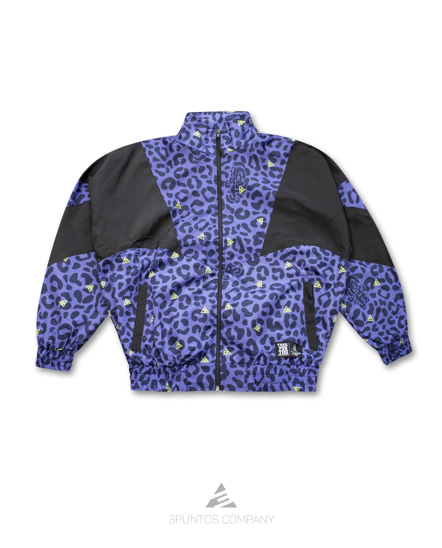 Chaqueta Crop Top Leopardo - Negro Mujer - 3PUNTOS