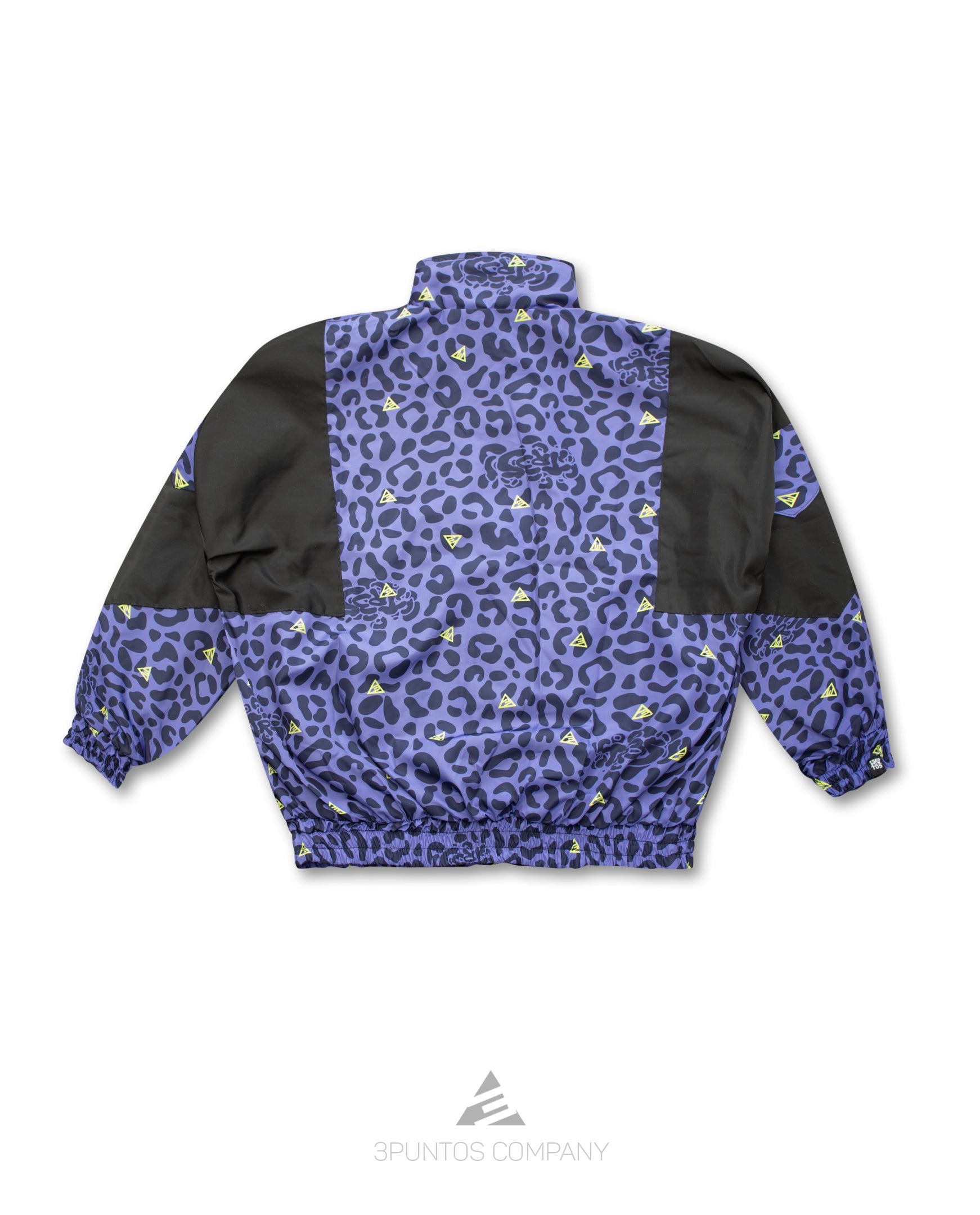 Chaqueta Crop Top Leopardo - Negro Mujer - 3PUNTOS