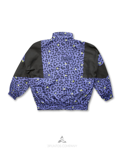 Chaqueta Crop Top Leopardo - Negro Mujer - 3PUNTOS