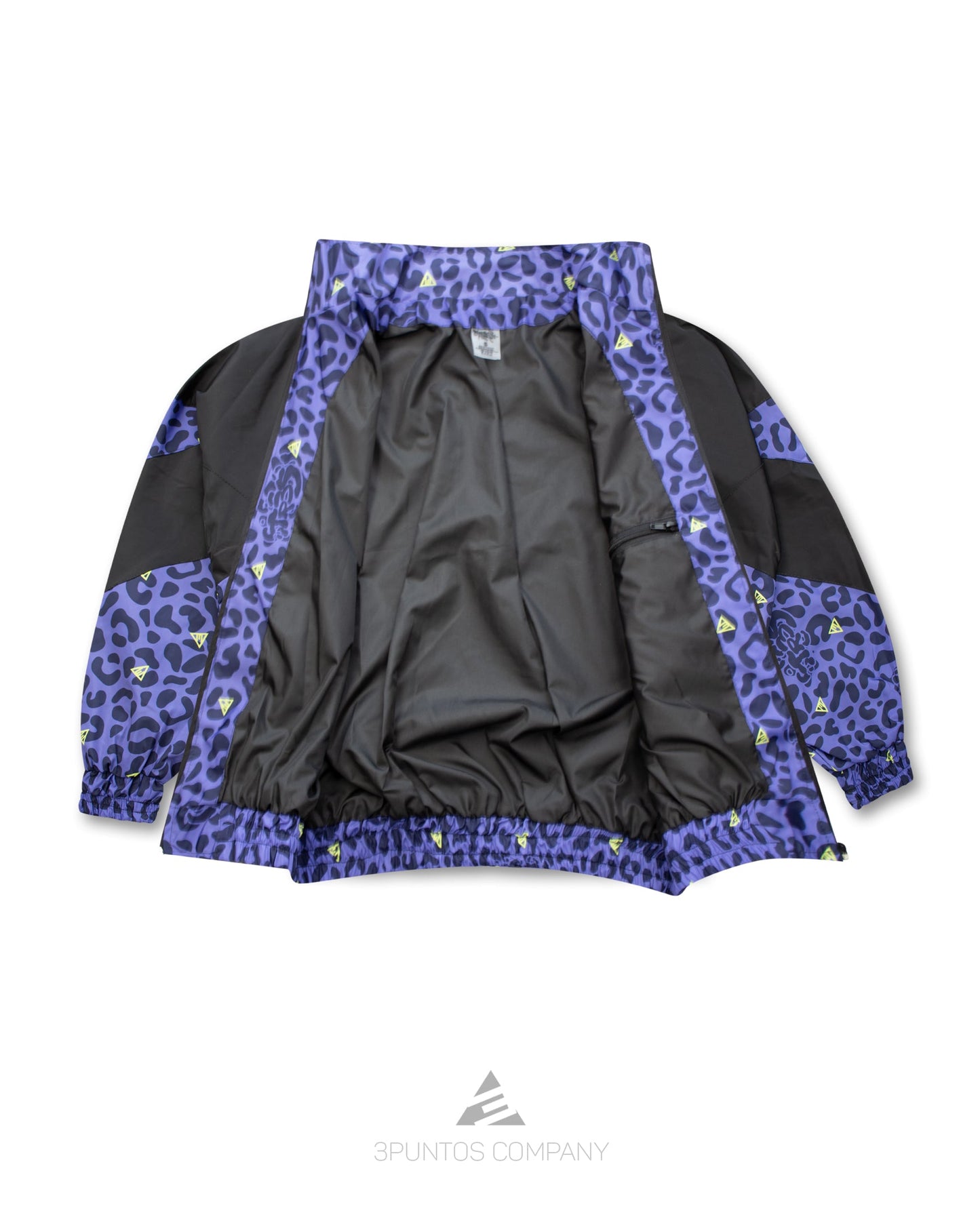 Chaqueta Crop Top Leopardo - Negro Mujer - 3PUNTOS