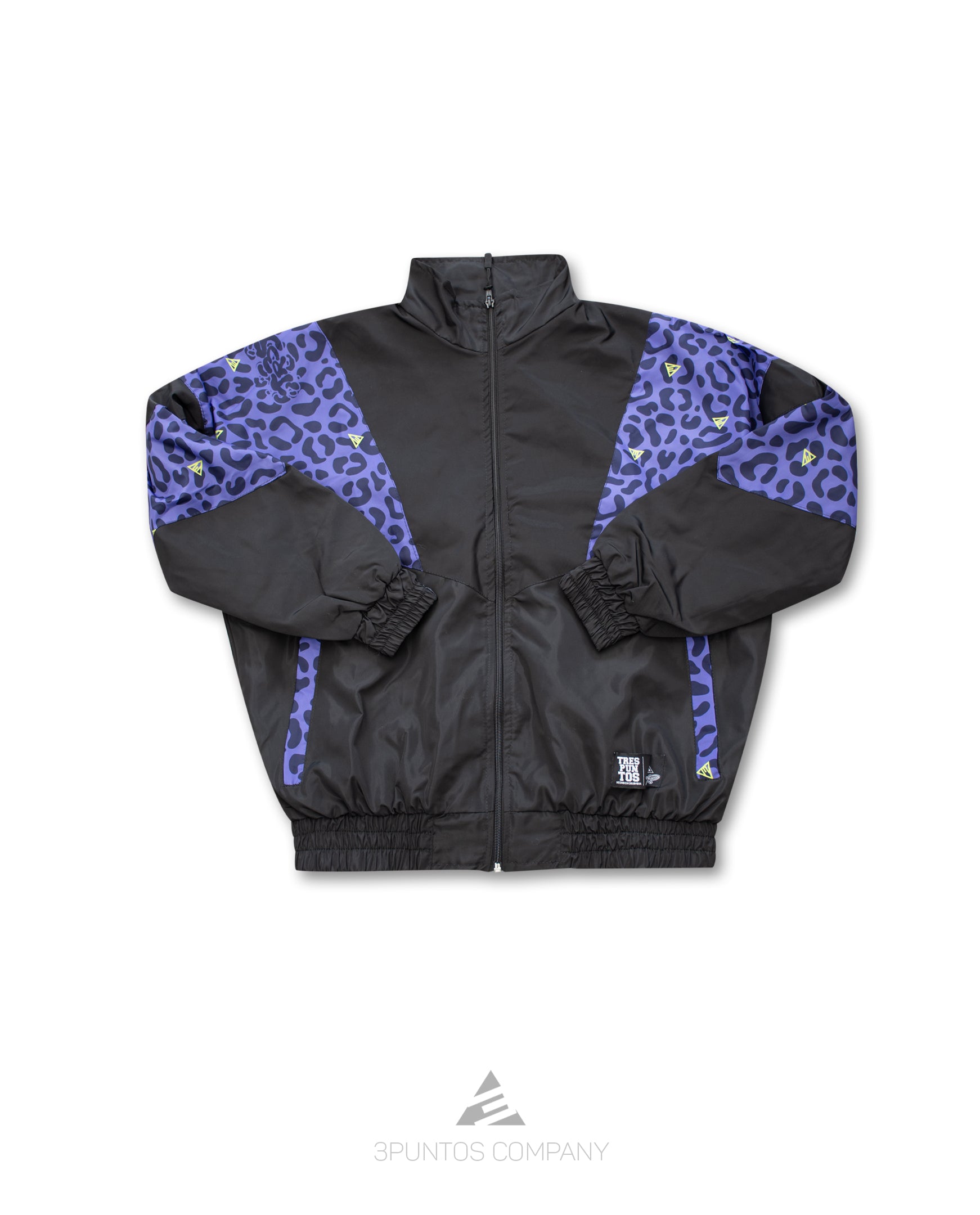 Chaqueta Crop Top Negro - Leopardo Mujer - 3PUNTOS