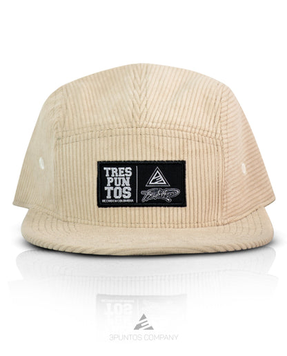 Gorra 5 Paneles Beige Pana - 3PUNTOS