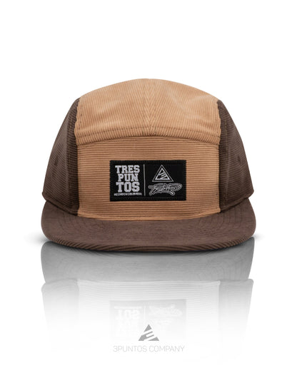 Gorra 5 Paneles Café oscuro - Café claro Pana - 3PUNTOS