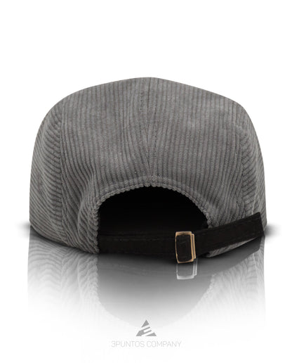 Gorra 5 Paneles Gris Pana - 3PUNTOS