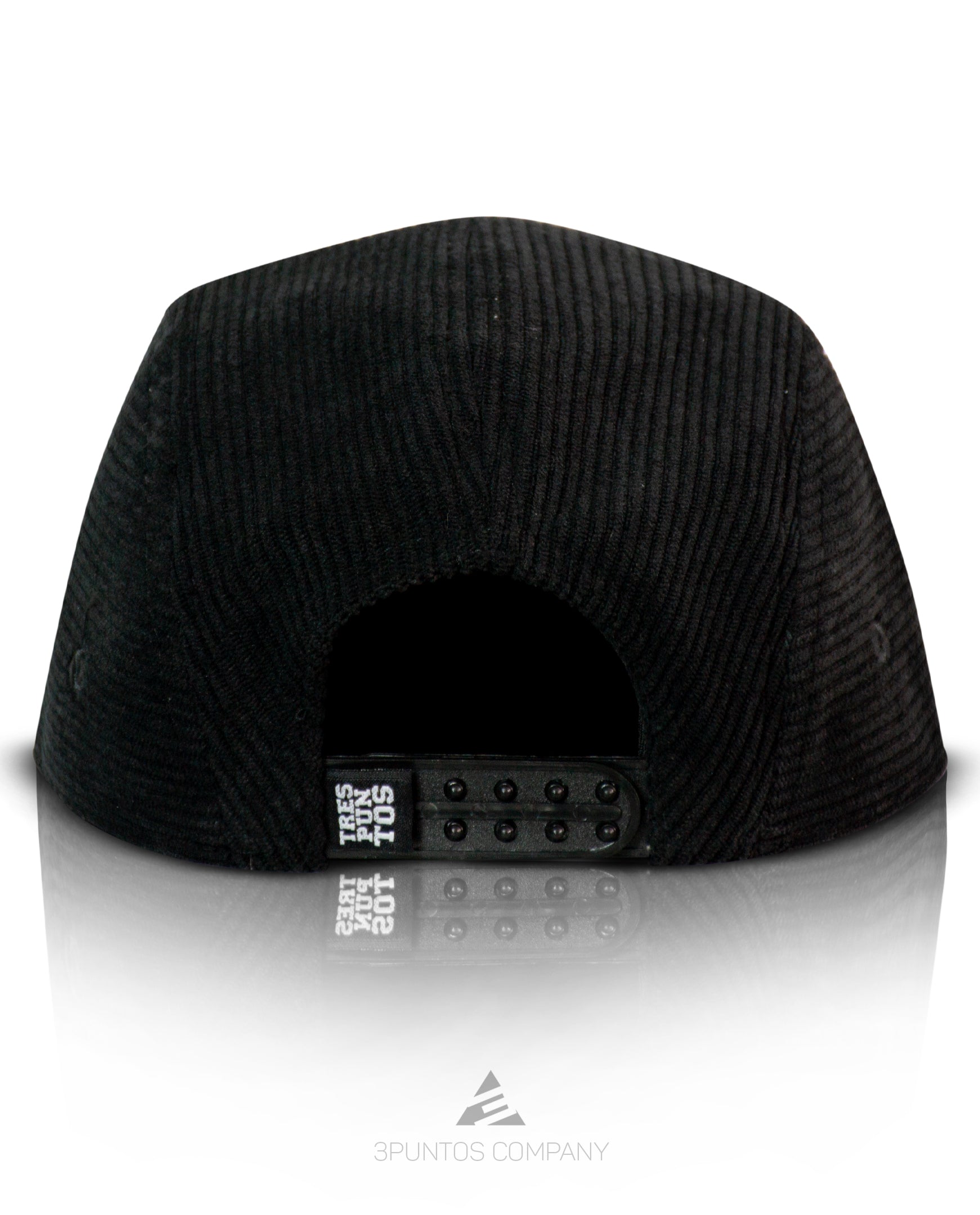 Gorra 5 Paneles Negra Pana - 3PUNTOS