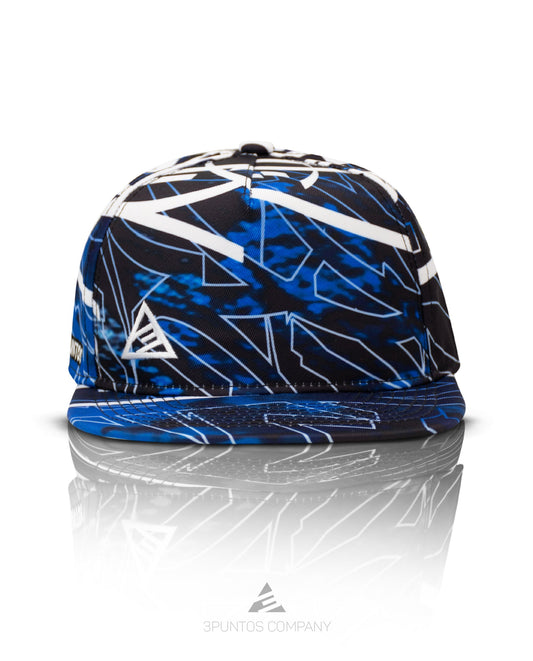 Gorra Plana - Graffiti Azul - 3PUNTOS
