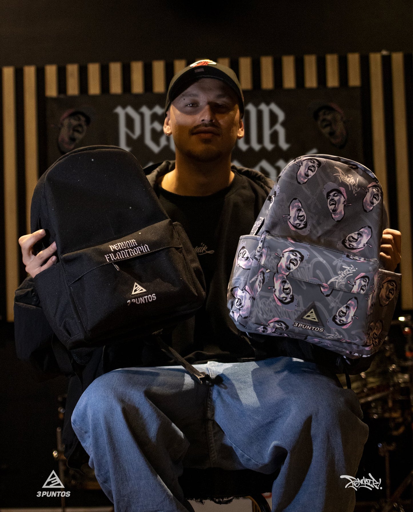 Morral Penyair - Filantropía Rostro Ilustrado - 3PUNTOS