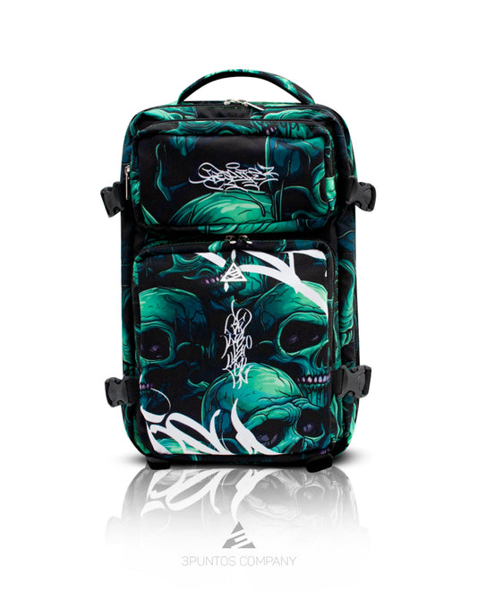 Morral Táctico - Calaveras Verdes - 3PUNTOS