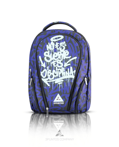 Morral Viajero No Es Suerte Es Disciplina Azul - 3PUNTOS